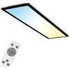 Briloner Leuchten - Lampada da soffitto, pannello LED dimmerabile, controllo della temperatura di colore, incl. telecomando, 24 watt, 2.600 lumen, bianco-nero, 1.000x250x60mm (LxPxH)