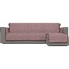 Italian Bed Linen Copridivano Antiscivolo Comfort con Penisola DX, Bordeaux, 190 cm