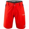Force Blade Mtb Shorts With Pad Rosso L Uomo