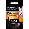 DURACELL OPTIMUM AAA B4 4 PEZZI