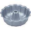 Relaxdays Stampo per Dolci, Ciambelloni, Bundtcake, Acciaio al Carbonio Antiaderente, Termoresistente, Ø24 cm, Argentato, 24 cm