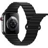Anlinser Compatibile con Cinturino Apple Watch 49/46/45/44/42/41/40/38mm, Cinturini Magnetici Ricambio Silicone con Passante per iWatch Ultra 3-1 Serie 11/10/9/8/7-1 SE (49/46/45/44, Nero)