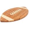 40YARDS Tavoletta da football americano in legno di bambù per colazione, pane o come tagliere (30 x 17 cm), regalo per gli appassionati di football o come decorazione per feste