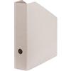 Falken - Portariviste originali Pure Raw, prodotto in Germania, in cartone non trattato, per DIN A4/C4, 7,5 cm di larghezza, rivettato ecologico, foro per maniglia, FSC