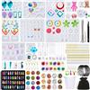 JOTOL Stampi In Silicone Resina Epossidica 320pcs Set ,Kit per la Creazione di Gioielli,Sacchetto di stoccaggio