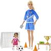 Barbie Playset Allenatrice di Calcio con 2 Bambole e Accessori, Giocattolo per Bambini 3+ Anni, GLM47
