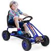 GOPLUS Go Kart per Bambini 3-5 Anni, Macchina Cavalcabile con Pedali e Sedile Regolabile, Go Kart Giocattolo Facile da Controllare, 50x92x53 cm (Blu)