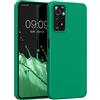 kwmobile Custodia Compatibile con Xiaomi Redmi Note 11 Pro/Note 11 Pro (5G) / Note 12 Pro (4G) Cover - Back Case per Smartphone in Silicone TPU - Protezione Gommata - verde smeraldo