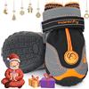 Havenfly 2 pezzi di stivali per cani, scarpe per cani impermeabili con cinghie regolabili riflettenti per cani di taglia media (2 PCS, 3)