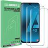 AOKUMA [2 Pezzi Pellicola Vetro Temperato per Samsung Galaxy A40 Pellicola Protezione,Durezza 9H,Antiurto Antigraffio e Anti-impronta
