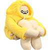 OUKEYI Bambola a banana da 40,6 cm, giocattolo a forma di banana, con magnete divertente, giocattolo intercambiabile, giocattolo divertente da uomo, giocattolo di decompressione, regalo di compleanno