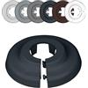 FUX Copri Tubi Termosifoni - 10 Rosette per Termosifone 18mm, Grigio antracite (RAL 7016) - Copertura per Tubi Riscaldamento, Rosette Termosifoni, Accessori Termosifoni