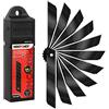 MAXPOWER 50 pcs Lame a Scatto SK2 di 18mm, Lame Affilate di Ricambio Portatili per Cutter Professionali -Nero