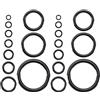 OTOTEC Set di 40 anelli in ceramica per canna da pesca, 10 misure, diametro esterno 4,8 mm-29,9 mm, accessori di riparazione per canna da pesca, colore nero