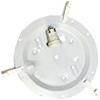 Generico 5 pezzi di montatura per plafoniera diametro 30 cm lampada da soffitto struttura plafoniera in metallo bianco con portalampade attacco grande E27