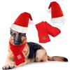 RANYPET Cappello di Natale per Cane e Sciarpa - Costumi Natalizi per Cani, Cappello Natalizio per Animali Domestici, Sciarpa Natalizia per Cani di Piccola, Media e Grande Taglia