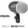EIKON by Proel EIKON PROEL DM12 MICROFONO CARDIOIDE PER GRANCASSA + STRUMENTI A BASSA FREQUENZA