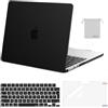 MOSISO Custodia Compatibile con MacBook Air 13 Cover M5 M4 M3 M2 2026-2022 A3449 A3240 A3113 A2681,Case per MacBook Air 13,6'' display Liquid Retina&Copritastiera&Pellicola&Borsa, Nero