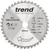 Trend Lama per sega circolare CraftPro TCT a gancio negativo, diametro 260 mm x 42 denti x foro 30 mm, punta in carburo di tungsteno, CSB/CC26042
