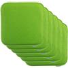 Brandsseller Set di 6 Cuscini in Feltro 35x35x2 cm - Cuscini quadrati e robusti per sedie da interno ed esterno, imbottiti e resistenti - Verde