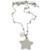 Silvia Creations And Co Collana lunga con ciondolo stella e pietra di quarzo rosa