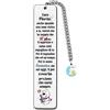 FCZIVA Segnalibro Metallo Personalizzato San Valentino Amore Romantico Incoraggiare Regalo Giorno Bianco Ricordo Orso Matrimonio Anniversario Natale Libro Accessorio