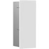 EMCO Asis Pure - Mobiletto da bagno con scopino per WC, con funzione Push to Open e chiusura a sinistra, colore: Bianco opaco