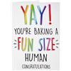 Wall Smart Designs Biglietto di congratulazioni per la gravidanza Baby On The Way Divertente Card Scherzo Baby Shower Novità Carte Incinta Amico Co Lavoratore PC451