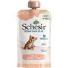 Schesir - Cibo umido per gatti cuccioli al gusto Pollo in crema - per gattini dai 0 ai 6 mesi - 20 buste con tappo da 150g (3kg totale)