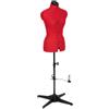 Adjustoform Manichino da sarto, manichino da cucito, 8 parti regolabili, (misura EU 38-46) piccolo, rosso papavero
