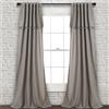 Lush Decor Ivy Tassel Coppia di Tende per Finestra, Poliestere e Lino, Grigio, W 40 x L 84 (1 Panels)