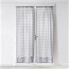 Douceur d'Intérieur Candide - Coppia Dritta con Passante, 2 x 70 x 200 cm, Colore: Grigio