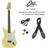 EKO S300 CREAM CHITARRA ELETTRICA STILE STRATO CON TRACOLLA + CAVO + PLETTRI