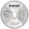 Trend Lama per sega circolare CraftPro TCT a gancio negativo, diametro 260 mm x 80 denti x foro 30 mm, punta in carburo di tungsteno, CSB/CC26080