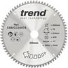 Trend Lama per sega circolare CraftPro TCT a uncino negativo, diametro 250 mm x 72 denti x foro 30 mm, punta in carburo di tungsteno, CSB/CC25072