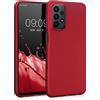 kwmobile Custodia Compatibile con Samsung Galaxy A23 4G / 5G Cover - Back Case Morbida - Protezione in Silicone TPU Effetto Metallizzato rosso scuro metallizzato