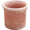Biscottini Vasi terracotta grandi per piante 63x56x63 cm Made in Italy | Vaso grande da esterno artigianale