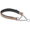 Ferplast Collare Cane Semistrozzo, in Nylon, Imbottito, Anti-trazione, per Addestramento Cani, Taglia XL (Circonferenza Collo 50-60 cm), Marrone.