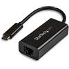 StarTech.com Adattatore Ethernet USB C, Convertitore USB Type-C a Ethernet Nero, Adattatore di rete LAN da USB 3.0 a RJ45, USB Tipo-C a Gigabit Ethernet, Windows e Mac, US1GC30B