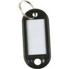 Q-Connect Targhetta portachiavi Q-Connect standard in plastica 5x2,2 cm nero Confezione da 10 pezzi - KF10875