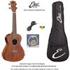 EKO DUO UKULELE CONCERTO EQ ELETTRIFICATO MOGANO ACCORDATORE ELET.+ BORSA +CAVO