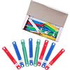 Hoshisea 200 PZ Strisce per Quaderno Riciclabili Colorate, Clip Fisse Multicolore, Clip per File con Fibbia, Clip per Documenti in Plastica Perforata, per Organizzare file e Archivi (Colore Casuale)