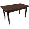 Dmora tavolo estensibile, color noce, cm 160x85x79.50, con 2 allunghe da 40 cm