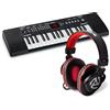 Alesis Melody 32 + Numark HF175 - Pianola Portatile a 32 tasti con casse, 300 suoni, 40 brani e connettività USB-MIDI + Cuffie con Filo 3 m con Driver da 40 mm e Padiglioni di Alta Qualità
