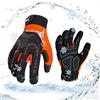 Vgo... 0 °C guanti invernali impermeabili(SL8849FW,XL) | Arancione,sintetica,isolamento C40,anti-vibrazione,anti-abrasione,touchscreen,costruzione,esterno,magazzino refrigerato