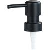 WENKO Pompa erogatrice di ricambio rotonda di colore nero per dispenser sapone, pompa di ricambio per dispenser sapone, in plastica, per filettatura di ø 28 mm