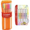Stabilo Fineliner - STABILO point 88 - Rollerset con 30 Colori assortiti & Evidenziatore - swing cool Pastel - Pack da 6 - Colori assortiti