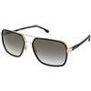 Carrera Carrera 256/S RHL/D6 | Occhiali da Sole Graduati o Non Graduati | Prova Online | Unisex | Plastica | Quadrati | Nero, Oro | Adrialenti