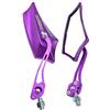 Mintice 1 Paio Viola Universale Moto Specchietti Retrovisore Specchietto Manubrio Specchio Laterale Scheletro Cranio 8mm 10mm Filettato
