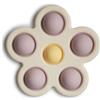 mushie Giocattolo per Bambini (10+ Mesi) | promuove Le capacità motorie e incoraggia l'esplorazione sensoriale con Bolle Che Possono Essere spinte e Spuntate | Soft Lilac/Pale Daffodil/Ivory Flower